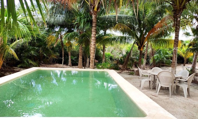 San Benito House | Spacious rest house with pool on the Yucatecan coast 2BR