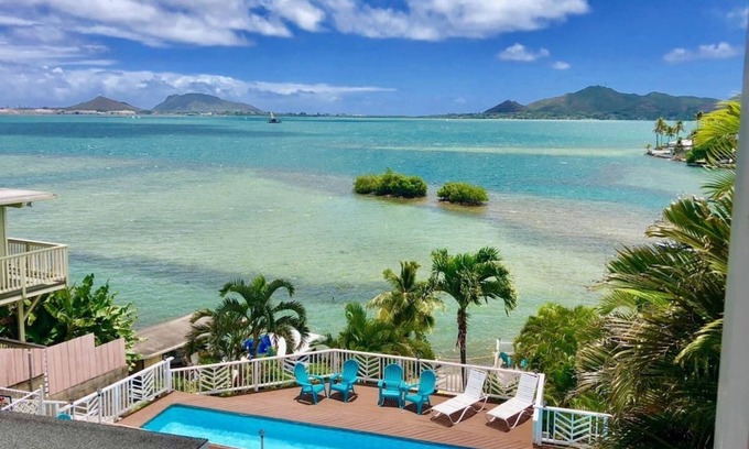 Kaneohe Villa | Spacious Waterfront with Gorgeous View & Pool