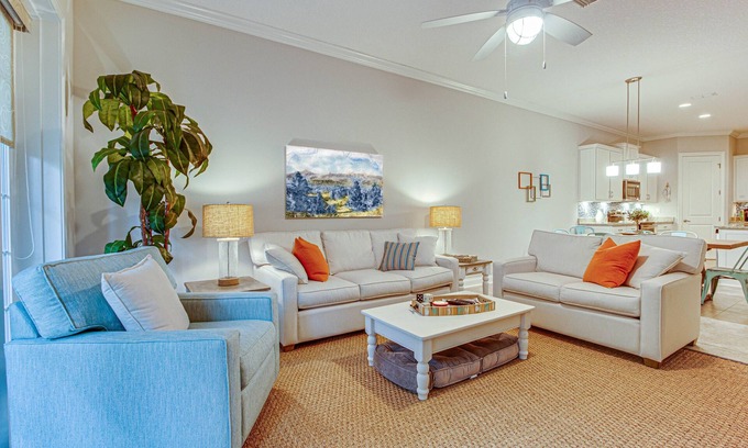 American Beach Condo | Sparkling Amelia Island Grnd Lvl 2Br 2Ba, Close to Ritz, Short Walk to Beach