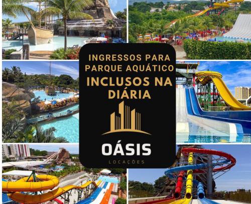 Centro Apartment | Spazzio Diroma Acqua Park Luxo - PARQUE AQUATICO INCLUSO