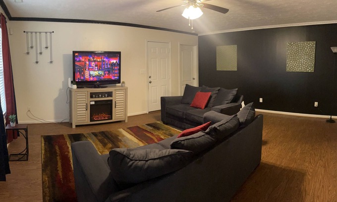 Terry Sanford House | Stay in a cozy downtown cottage within 5 mi of I-95, Hwy 301 & NC Hwy 87!