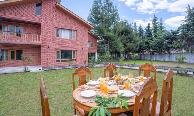 Srinagar Villa | StayVista at Pinewood Villa - Pet Friendly Villa with Lawn & Pool Table