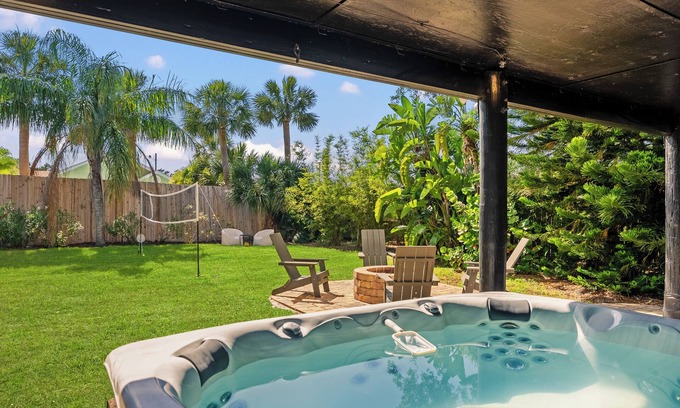 Butler Beach House | Steps To Butler Beach! Fenced Backyard, Hot Tub, Outdoor Dining, Kayaks/SUPs