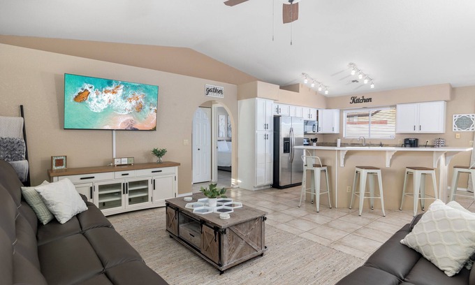 Lake Havasu City House | STOCKED 4 BEDROOM POOL HOME Sleeps 14, Boat/RV Parking, Ping Pong, Cornhole