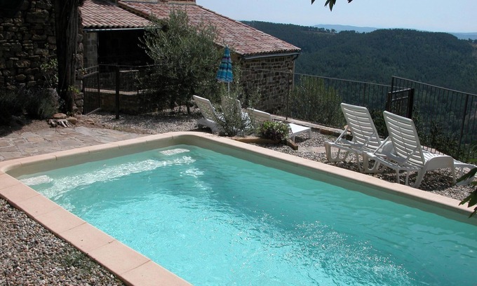 Chassiers House | Stone House in Ardèche with Private Pool