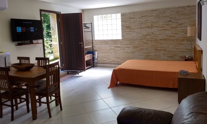 Praia Grande Apartment | Studio a few steps from the wonderful Praia do Julião