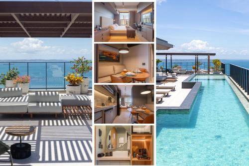 Graca Apartment | Studio com Rooftop e Piscina com vista para a Baia de Todos os Santos, Portaria 24 Hr, Estacionamento, Wi-fi 433Mbps, Cozinha Compacta, a 1 km da Praia e a 3 km do Farol da Barra e do Pelourinho