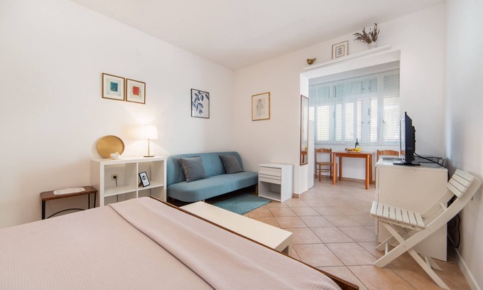 Baska Voda Apartment | Studio flat with terrace Baška Voda, Makarska (AS-6707-a)