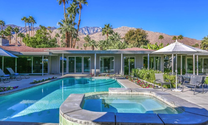 Deepwell Estates House | Stunning, dog-friendly home with central AC, W/D, and private pool & pool spa