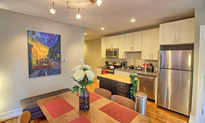 St. Louis Apartment | Stunning Minimalist Gem | Fenced Backyard + W/D