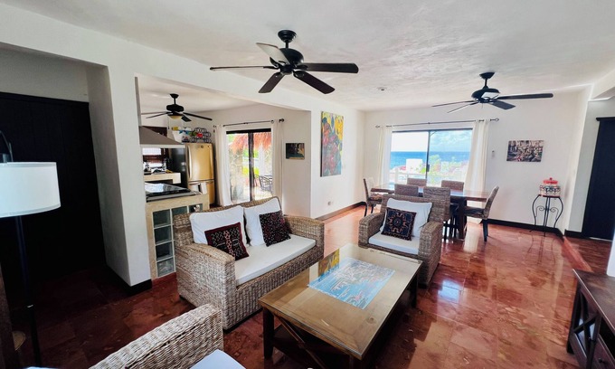 Colonia Centro Apartment | Stunning rooftop villa with ocean views