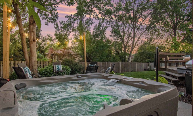 West Omaha House | Stylish 4BR Getaway w/Hot Tub & Grill!