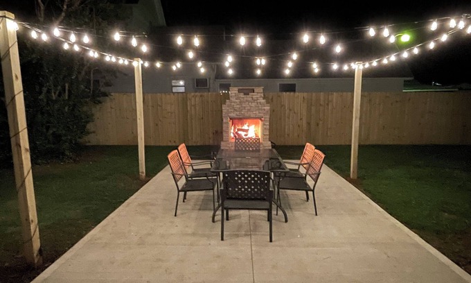 Graham House | Stylish downtown home: private hot tub, outdoor pizza oven & bumper pool table