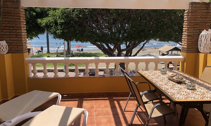 Playas del Palo Apartment | SUITABLE. 1st LINE BEACH. LARGE TERRACE WITH SEA VIEWS. PASEO MARITIMO EL PALO