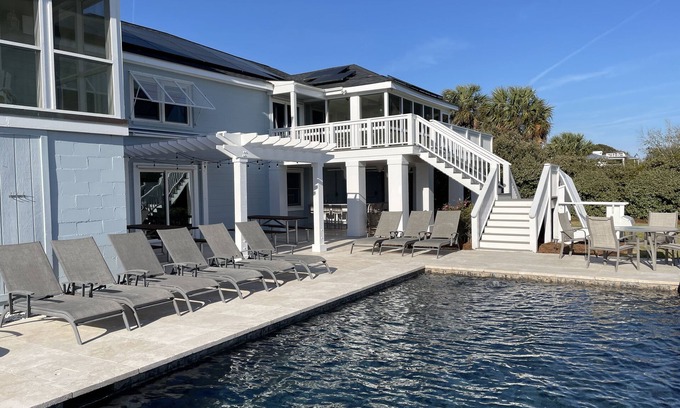 Sullivan's Island House | Sullivan's Island Oceanfront Home with Pool. Summer Friday-Friday