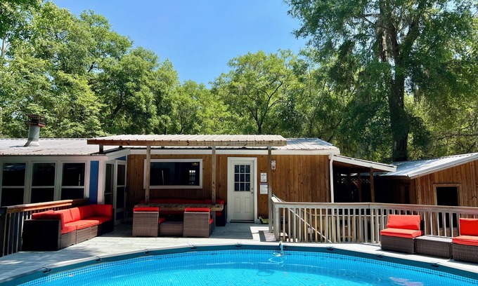 Putnam Hall House | Summer Escape Pool+Hot Tub+Games Home in Keystone Heights, Pet friendly