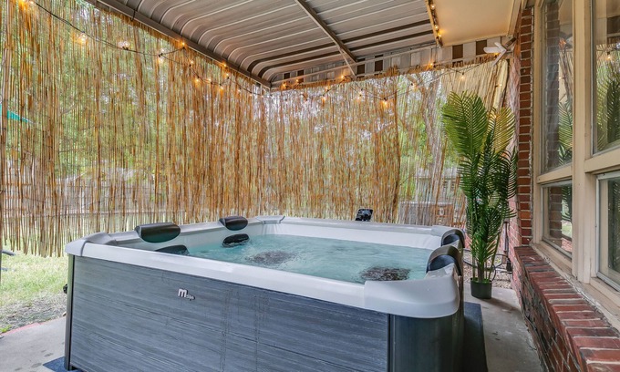 Wichita House | Sunflower State Oasis: King Bed, Spa & Entertainment for 9!