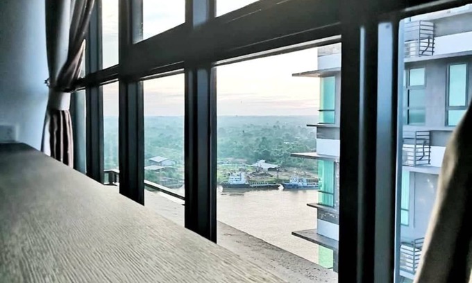 Sibu Condo | sunset & Rejang river view