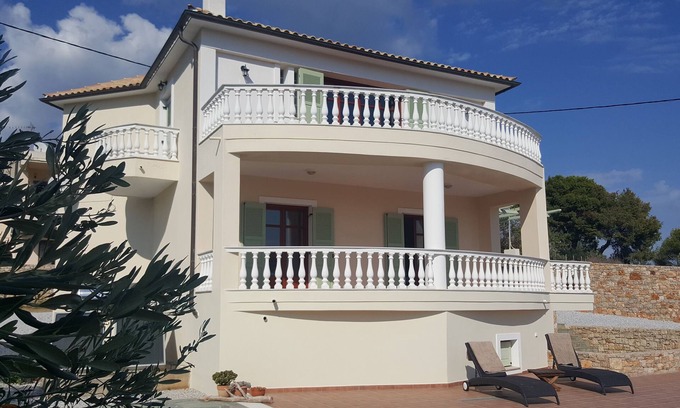 Votsi Villa | Superbly located Villa With Private Pool and Stunning Sea And Island Views