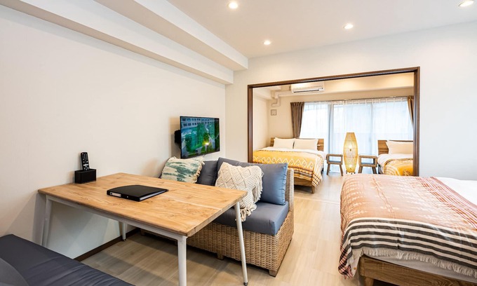 Hakata-ku Apartment | Superior Apartment with 3 Double Beds for 6 People/Fukuoka Fukuoka