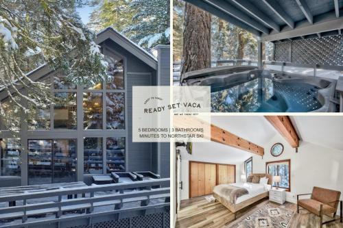 Kingswood Estates House | Tahoe Cozy Cabin Hottub Retreat 9 Min Northstar