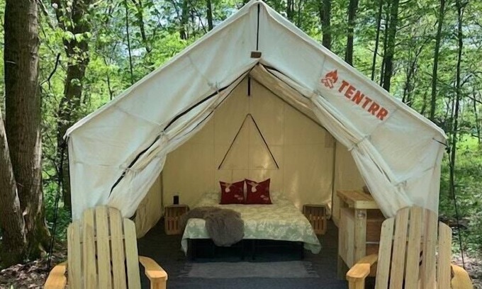 Wayland RV Rental | Tentrr Signature Site - Hawkeye Hideaway