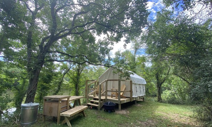 Springfield RV Rental | Tentrr State Park Site - Louisiana Tickfaw State Park - Pond View A - Single Cam