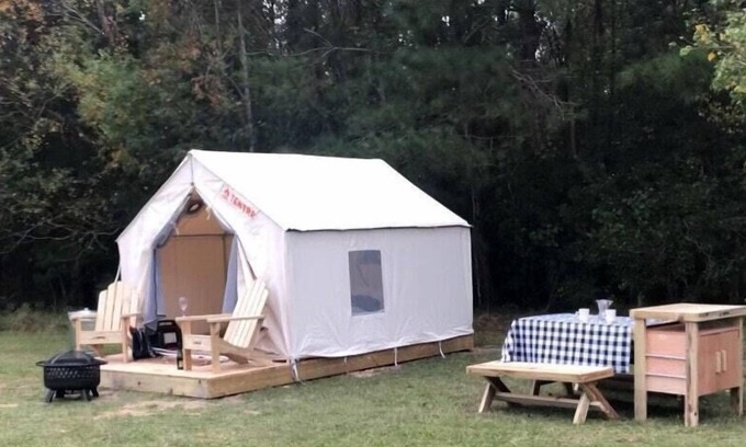 Mandeville RV Rental | Tentrr State Park Site - Louisiana Fontainebleau State Park - Teepee Field C -