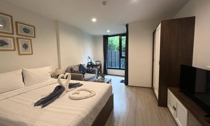 Phuket Apartment | The Base - New Studio Great location, shared Pool