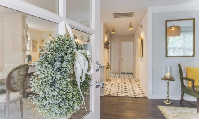 Biloxi Cottage | The Disco Mermaid, a newly renovated retro cottage in downtown Ocean Springs.