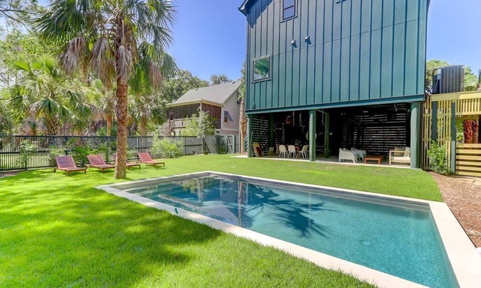 Sunset Point House | The Fish! Most Unique High-End Luxury Rental w/Private Pool On Folly Beach!