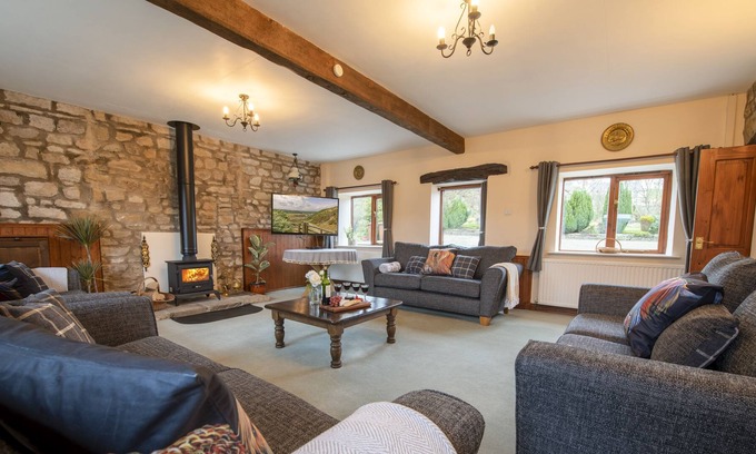 North York Moors National Park House | The Hay Barn is a spacious converted two story Yorkshire stone barn which sleeps ten guests, ideal f