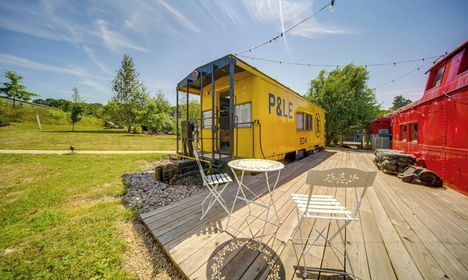 Adrian Furnace Apartment | 'The Little Giant,' Converted Railcar in DuBois!