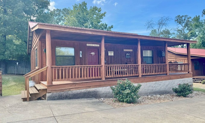 Mountain View Cabin | The Lonesome Dove #46 2-bedroom cabin walking distance to the courthouse square.