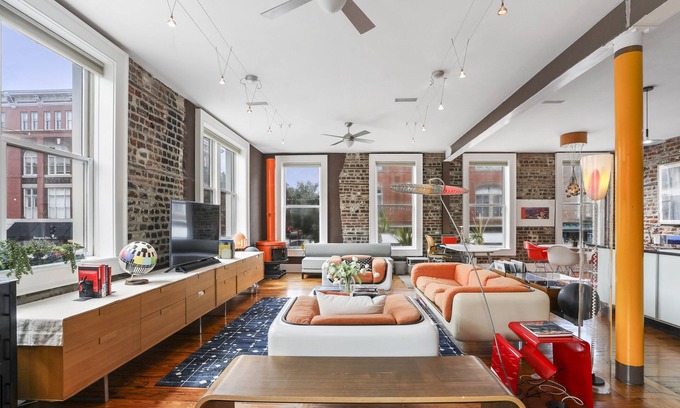Historic District - North Condo | The Orange Barbarella Loft! Parking Pass Included