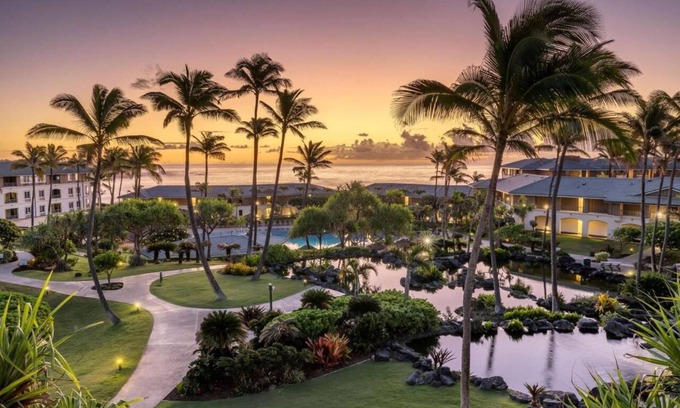 Poipu Resort | The Point at Poipu 2 bdrm garden view Kauai
