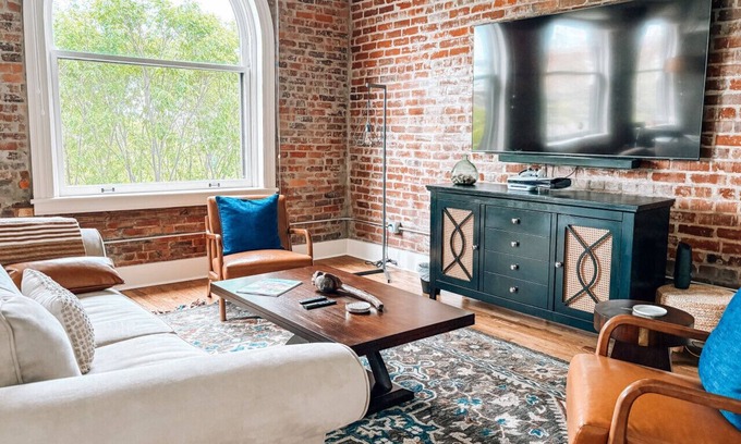 Downtown Greensboro Apartment | The Rooftop Nest - Downtown, Pet Friendly, Laundry, Natural Light