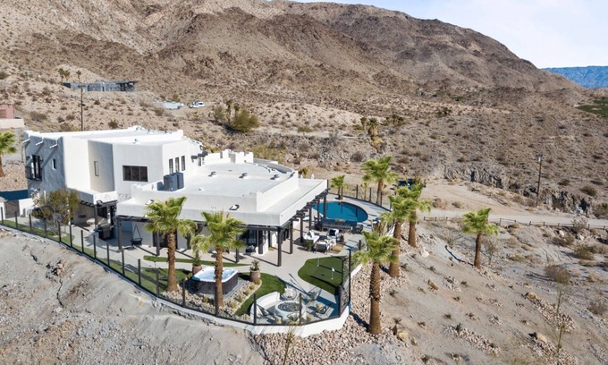 Palm Desert House | The Summit - Scenic Mountainside Villa with Movie Theater and Private Pool w/Sunset Views