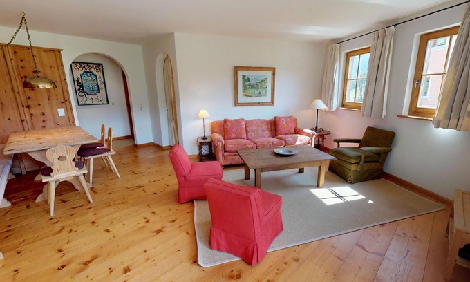 Celerina-Schlarigna Apartment | The traditional Chesa Marmotta is situated next to the famous River "Inn" in a v