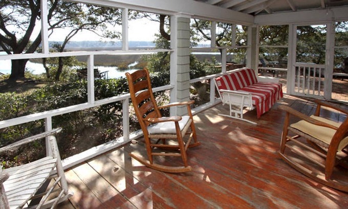 North Myrtle Beach Cabin | Tilghman-Boyce Cottage - Get Back to Nature - Private Beach - Overlooks the Marsh