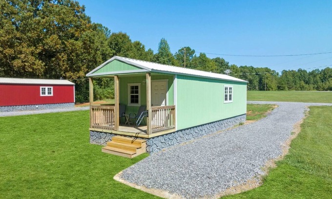 Albertville Apartment | Tiny cabin on 10 acres with pond