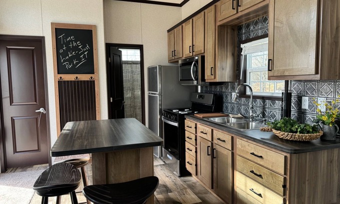 Jones RV Rental | Tiny Home on Bair Lake - at Shady Point Campground