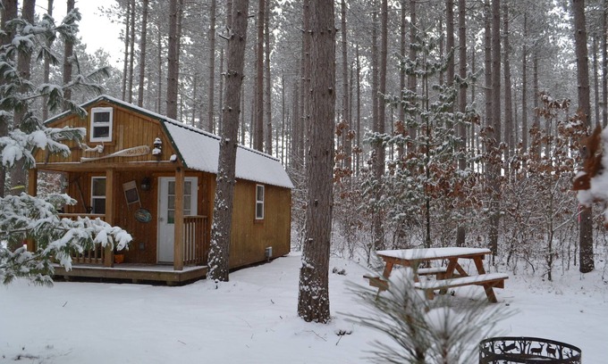 Lyndon Station Cabin | Tiny House/Cabin Close To The Dells Secluded 10 AC--the Hide Out Cabin...