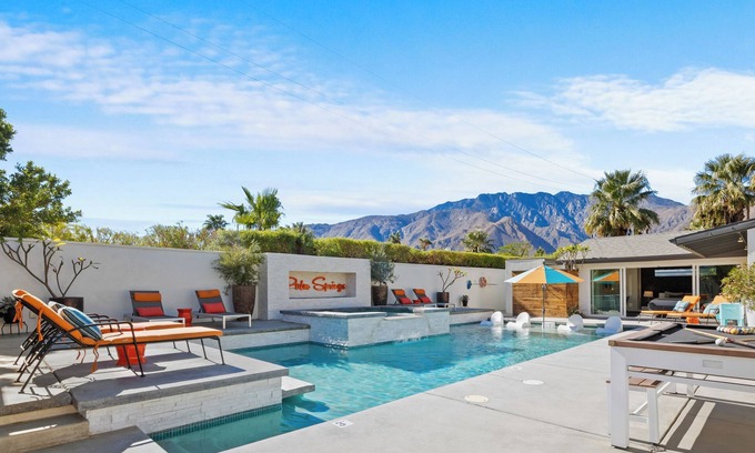 Racquet Club Estates House | Top Rated Luxury Oasis – Pool, Spa & Mountain Views!