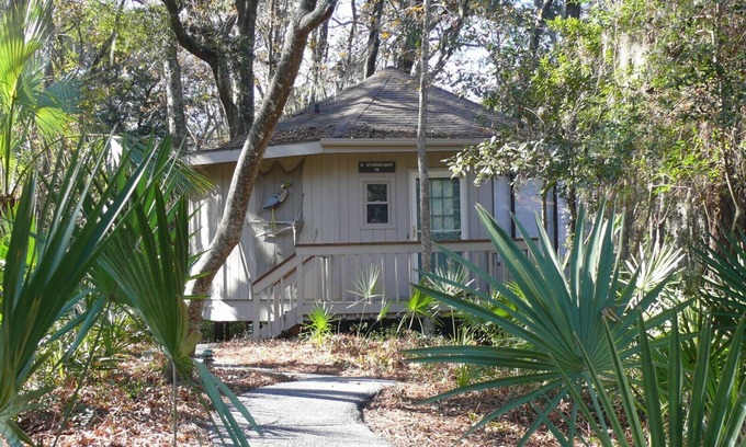Night Heron House | Tranquil Forest Hideaway in Sea Pines – Private Home with Wraparound Porch