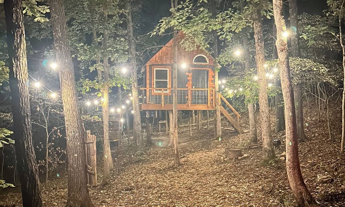 Fletcher Cabin | Treehouse and Hot Tub on 10acres - Pet Friendly!