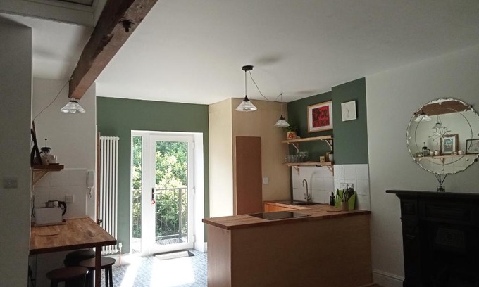 Walsden Apartment | Treetops & Viaducts; open plan two-bed apartment