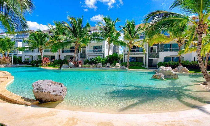 Dominicus Apartment | Tropical paradise - new, modern, amazing pools, AC, pool view.