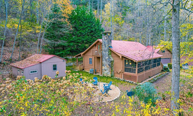 Rabun Gap House | True Log Cabin - High in mtns - Surrounded by trees and privacy - Best location!