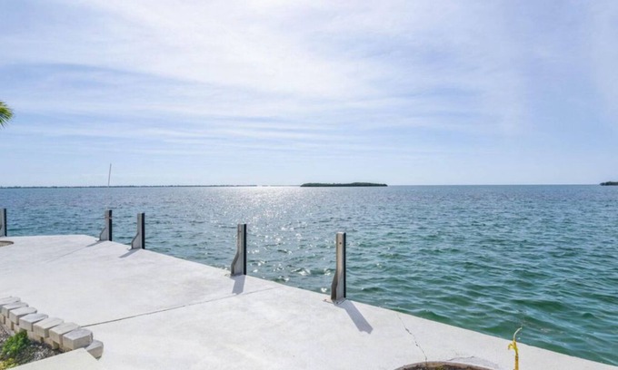 Cudjoe Key Cottage | Truly sitting right on the ocean. Ocean's Edge has forever ocean views.